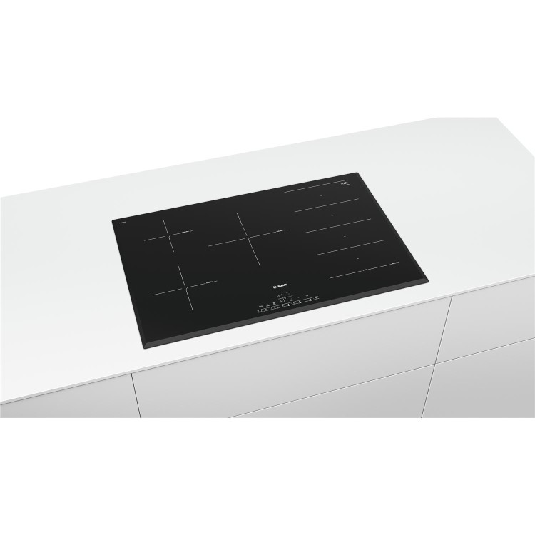 Refurbished Bosch Series 6 PXV851FC1E 80cm 5 Zone Induction Hob with FlexInduction Zone