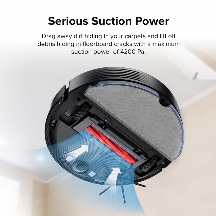 Roborock Q7Max+ Robot Vacuum Cleaner with Self-Emptying Station - Black