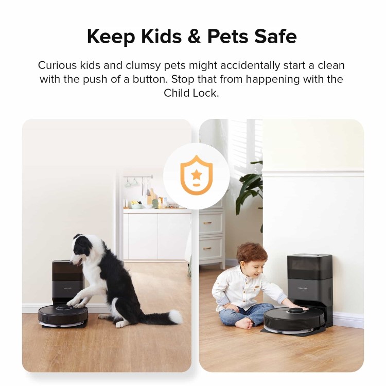 Roborock Q7Max+ Robot Vacuum Cleaner with Self-Emptying Station - Black