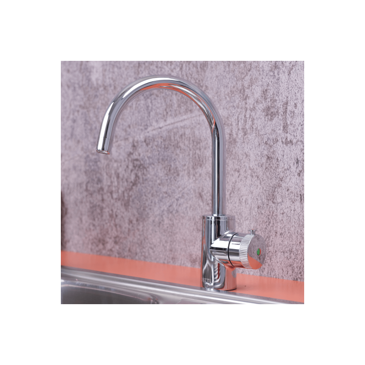 GRADE A1 - QETTLE Original Mini 2 in 1 Instant Boiling Water Tap 2 Litre - Chrome