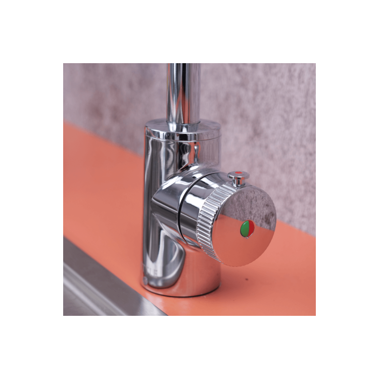 GRADE A1 - QETTLE Original Mini 2 in 1 Instant Boiling Water Tap 2 Litre - Chrome