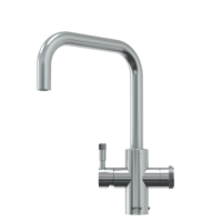 GRADE A1 - Qettle Signature Modern 4 in 1 Boiling Water Tap 4 Litre Square- Stainless Steel