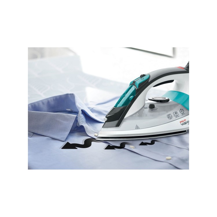 Polti Vaporella Quick And Comfort Iron - White & Turqoise