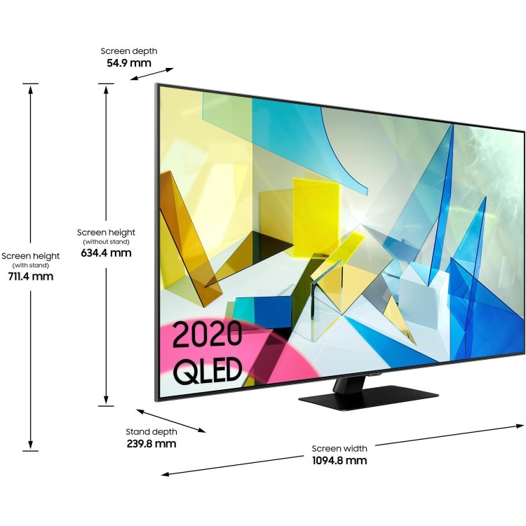 Samsung 49Q80T 49" 4K QLED Smart TV With Soundbar