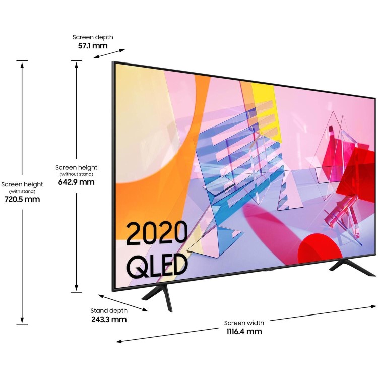 Samsung QE50Q60TAUXXU 50" 4K Ultra HD HDR10+ Smart QLED TV with Adaptive Sound