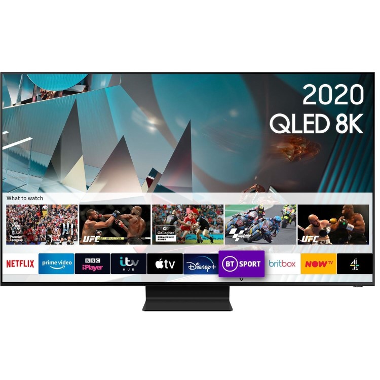 Samsung QE75Q800TATXXU 75" 8K Ultra Sharp HD HDR10+ Smart QLED TV with Soundbar