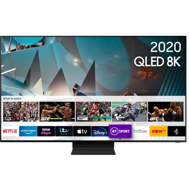 Refurbished Samsung QE65Q800TATXXU 65" 8K Ultra Sharp HD HDR10+ Smart QLED TV with Bixby Alexa and Google Assistant