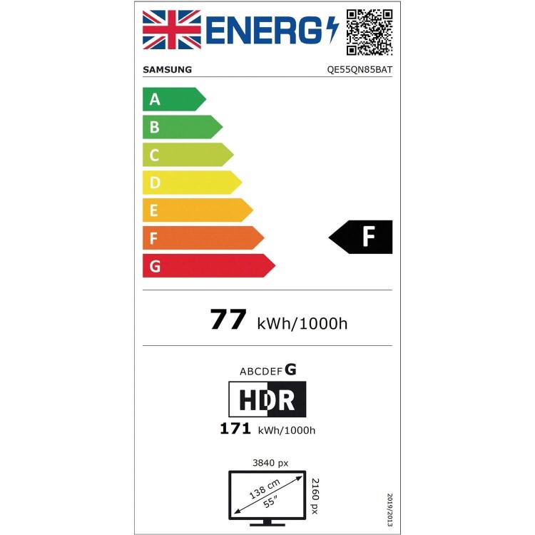 Refurbished Samsung 55" Neo 4K Ultra HD with HDR QLED Freesat HD Smart TV