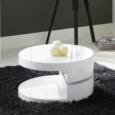 Gloss White Coffee Table With Rotating Top Tiffany Range Buy