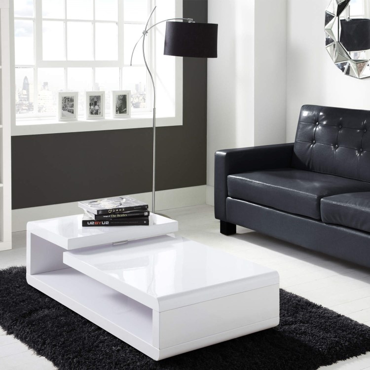 High Gloss White High Gloss Coffee Table - Tiffany Range
