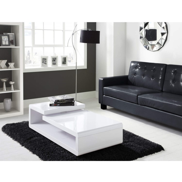 High Gloss White High Gloss Coffee Table - Tiffany Range