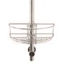 GRADE A1 - Chrome 1 Tier Shower Riser Rail Caddy