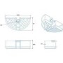 GRADE A1 - Chrome 1 Tier Shower Riser Rail Caddy