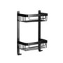 GRADE A1 - Black 2 Tier Shower Caddy - Croydex