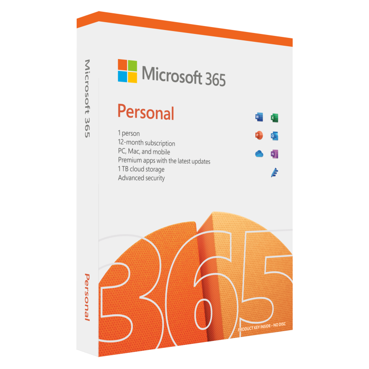 Microsoft 365 Personal 1 User - 1 Year Subscription