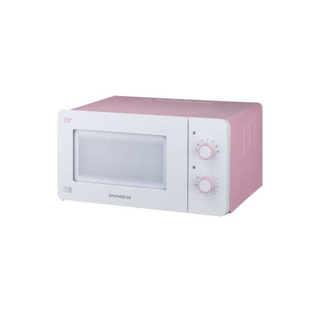 Daewoo QT3R 14L Microwave Oven - Pink And White