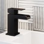 Black Waterfall Cloakroom Mono Basin Mixer Tap - Quadra