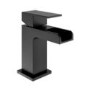 Black Waterfall Cloakroom Mono Basin Mixer Tap - Quadra