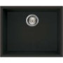 GRADE A1 - Reginox Large Single Bowl Regi-Granite Black Undermount Kitchen Sink