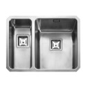 QUB3418L Rangemaster Atlantic Quad 1.5 Bowl Undermount Stainless Steel Kitchen Sink