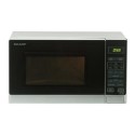 R272SLM Sharp 20L Freestanding Solo Digital Microwave Oven - Silver