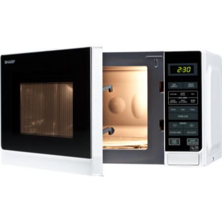 Refurbished Sharp R272WM 20L 800W Digital Microwave Oven White