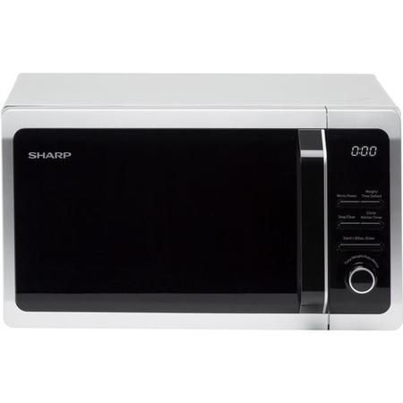Sharp R274SLM 20L 800W Freestanding Microwave Oven - Silver