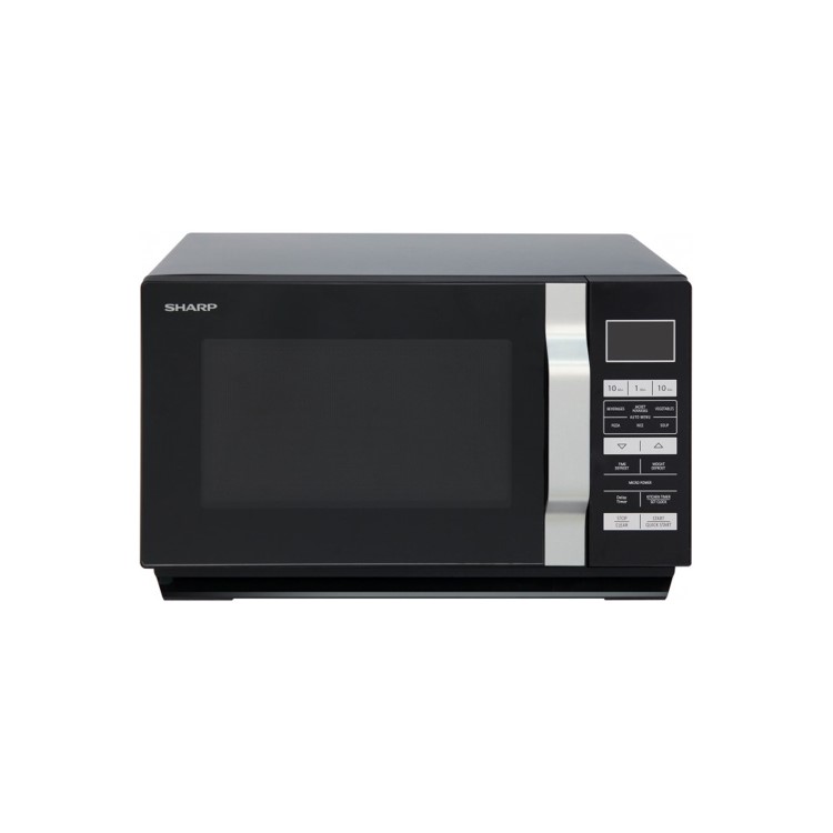Sharp R360KM 23L 900W Freestanding Microwave Oven With Flat Tray - Black