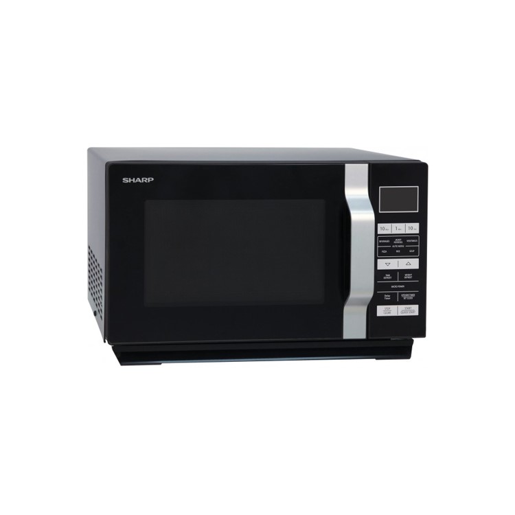 Sharp R360KM 23L 900W Freestanding Microwave Oven With Flat Tray - Black