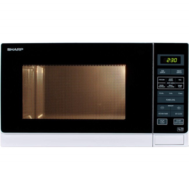 Sharp 25L 900W Digital Microwave Oven - White
