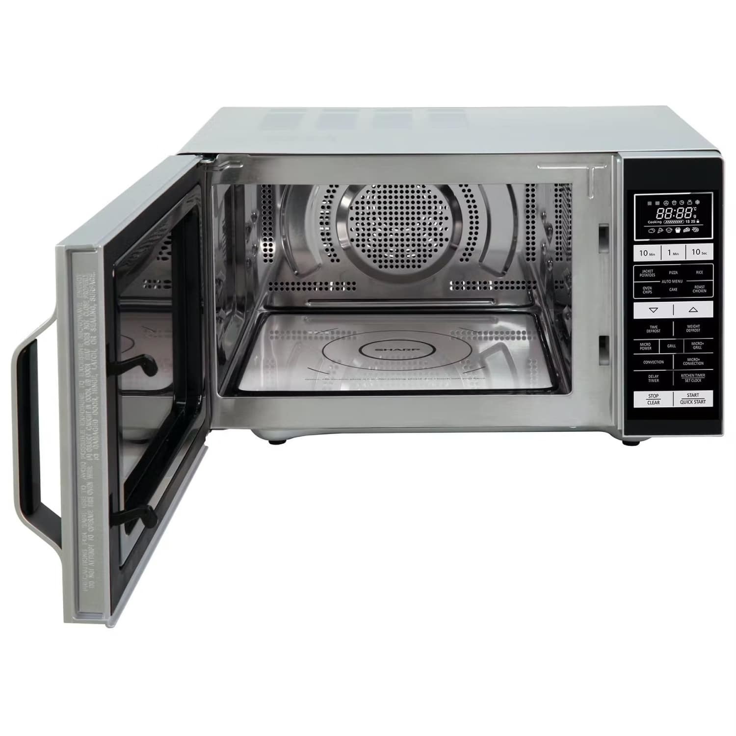 Sharp 25L Freestanding Combination Flatbed Microwave Oven Silver Page 1 BuyItDirect.ie