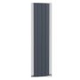 GRADE A1 - Vertical Anthracite Tall Flat Radiator - 1800 x 385mm