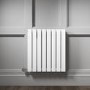 GRADE A1 - White Horizontal Flat Panel Radiator - 600 x 600mm
