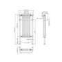 GRADE A1 - White Traditional Bathroom Towel Radiator - 1130 x 533 x 230mm
