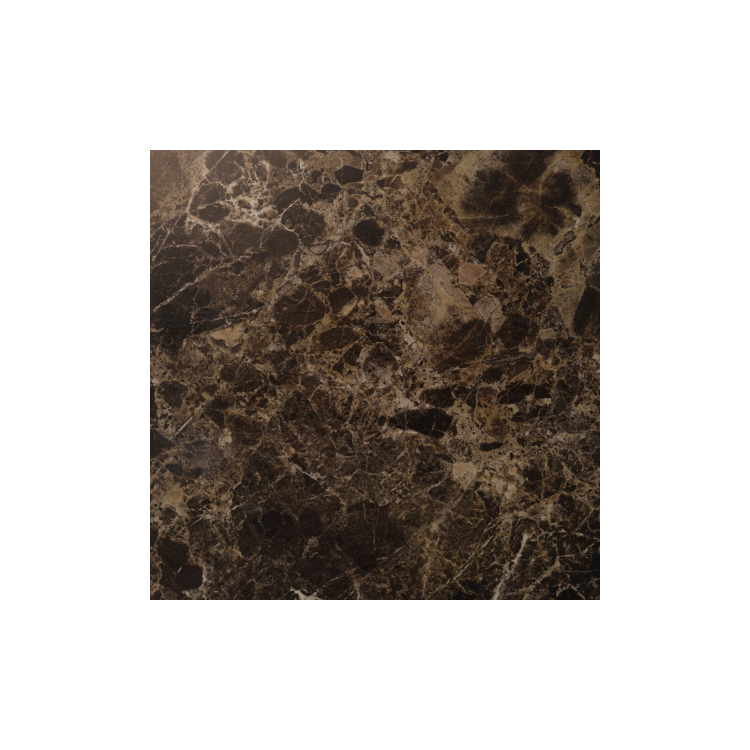 Walnut and Marble-Effect 2 Drawer Bedside Table - Raffaele