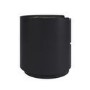 Black and Marble-Effect 2 Drawer Bedside Table - Raffaele