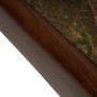Large Mango Wood and Green Marble Square Coffee Table - Rana