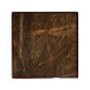 Large Mango Wood and Green Marble Square Coffee Table - Rana