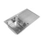 Carron Phoenix Rapid 90 1 Bowl Inset Kitchen Sink - Stainless Steel