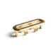 Brushed Brass Overflow Cover Suitable for Palma & Ontario