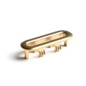 RASOFBB Brushed Brass Overflow Cover Suitable for Ontario Palma & Roma