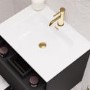 Brushed Brass Overflow Cover Suitable for Palma & Ontario