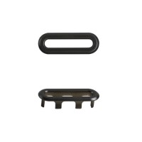 GRADE A1 - Matt Black Overflow Cover Suitable for Roxbi Arragon Sion Basins