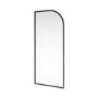 900mm Black Curved Glass Shower Screen for Wet Room & Walk In Shower - Raya
