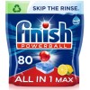 Finish Dishwasher Tablets x80 Rinse &amp; Shine Aid 400ml And Salt 4kg Bundle