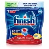 Finish Dishwasher Tablets x80 Rinse &amp; Shine Aid 400ml And Salt 4kg Bundle