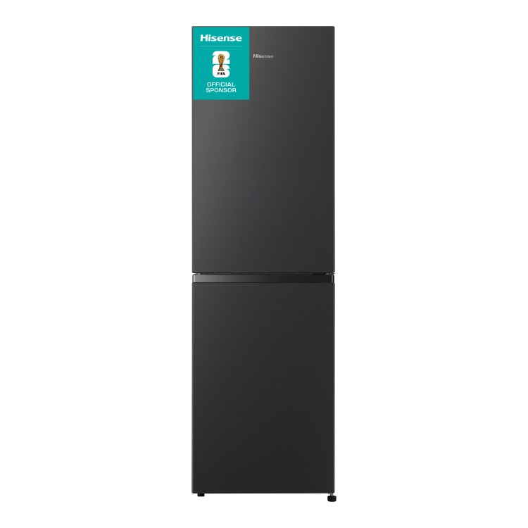 Hisense 256 Litre 50/50 Freestanding Fridge Freezer - Black