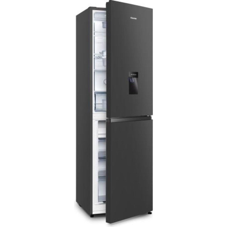 Hisense 256 Litre 50/50 Freestading Fridge Freezer - Black