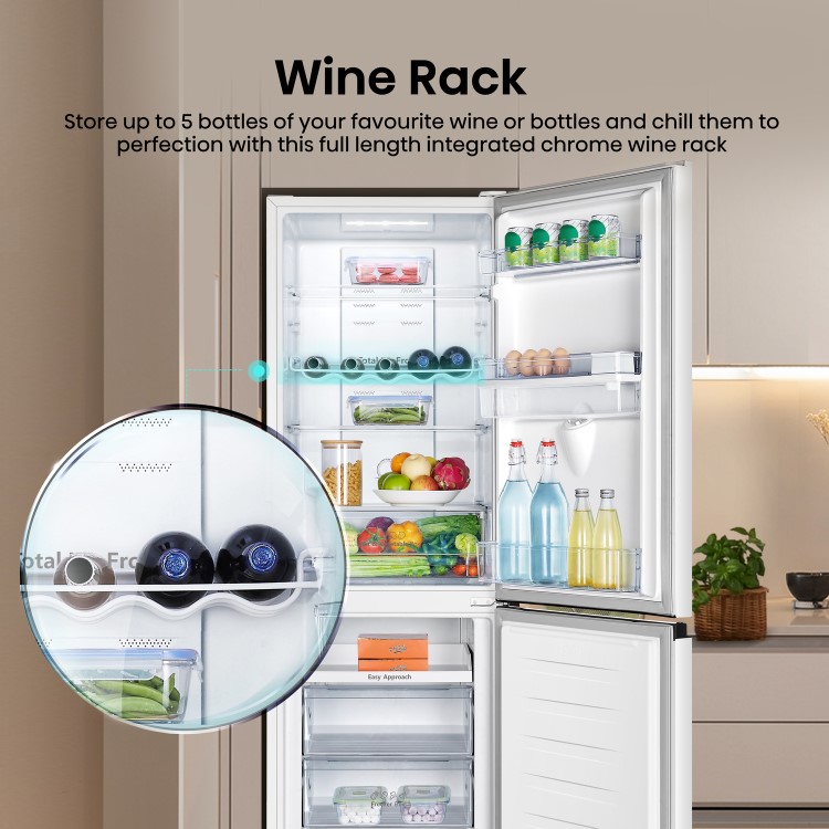 Hisense 256 Litre 50/50 Freestanding Fridge Freezer - White