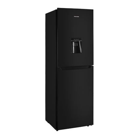 Hisense RB335N4WB1 Frost Free Freestanding Fridge Freezer With Water Dispenser Black
